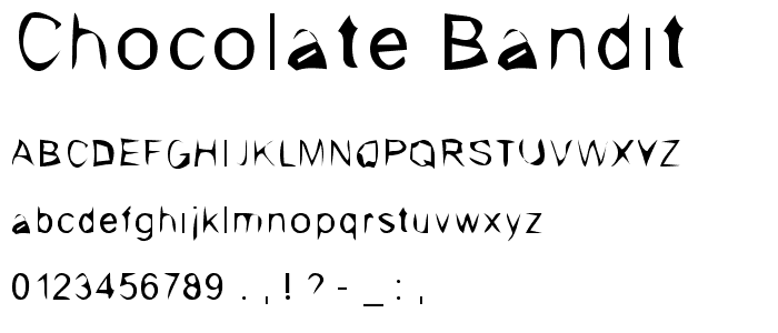 Chocolate Bandit font